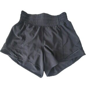 Lululemon  Womens Size 0 Black Hotty Hot Short 3" Lined Hi-Rise